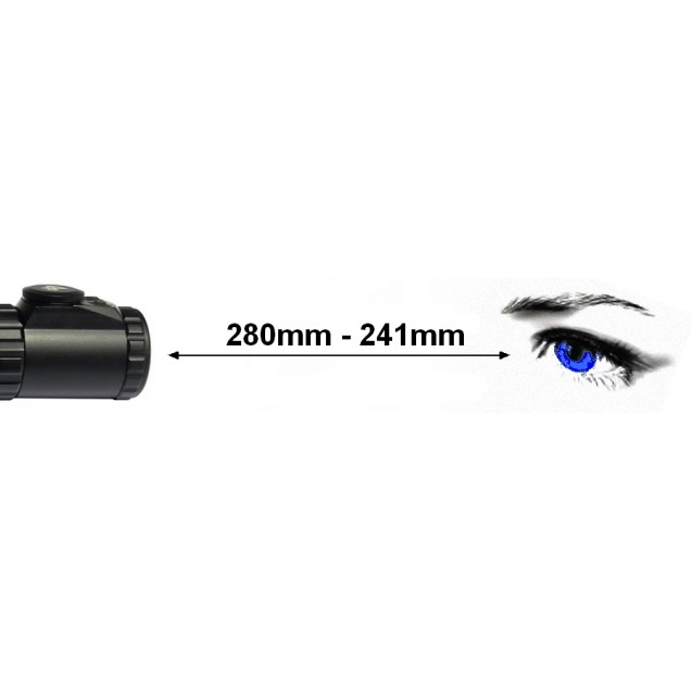 UTG 2-7x44 Long Eye Relief , Glass Mil-Dot