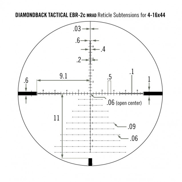Vortex Diamondback Tactical 4-16x44 FFP EBR-2C